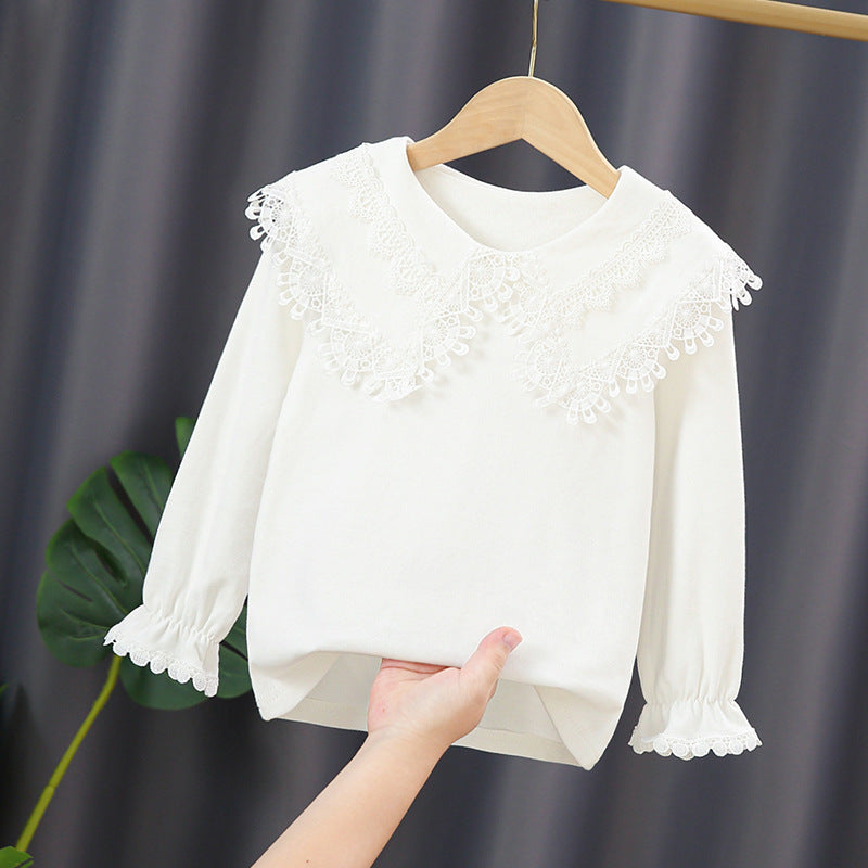 Damen Sweatshirt mit hohem Spitzenkragen Echo Archiv