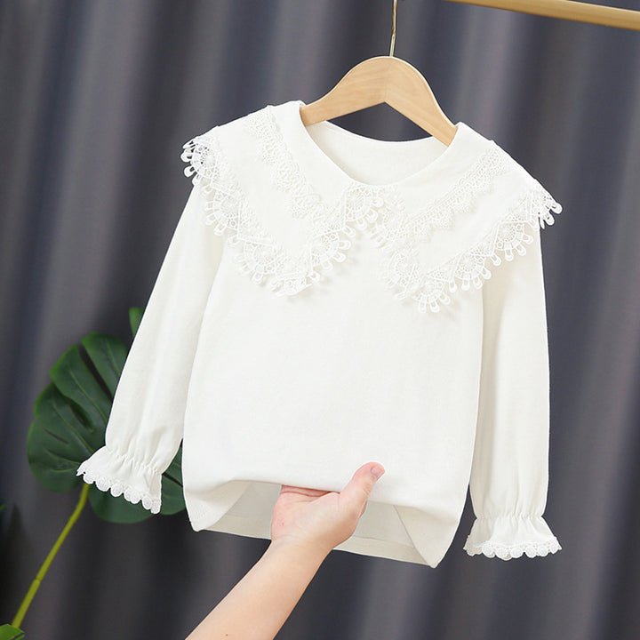 Damen Sweatshirt mit hohem Spitzenkragen Echo Archiv