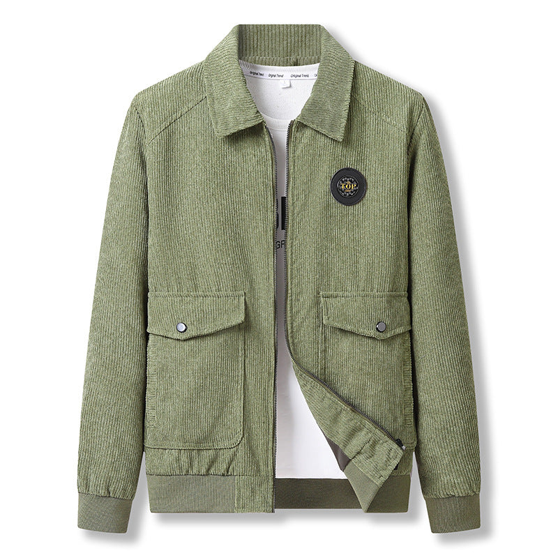 Herren modische Cordjacke mit praktischen Taschen Echo Archiv