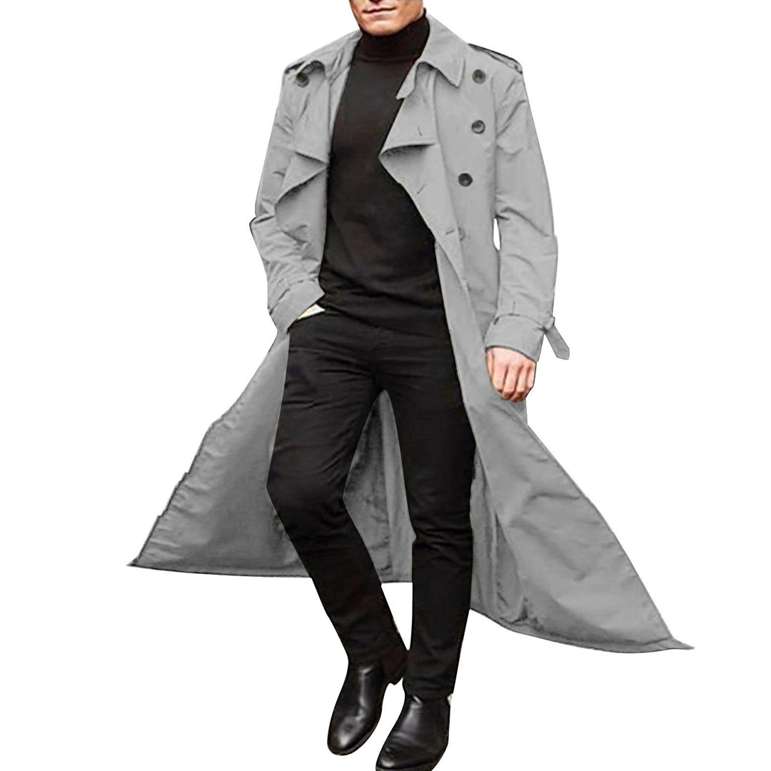 Herren eleganter Trenchcoat mit modernem Schnitt Echoarchiv