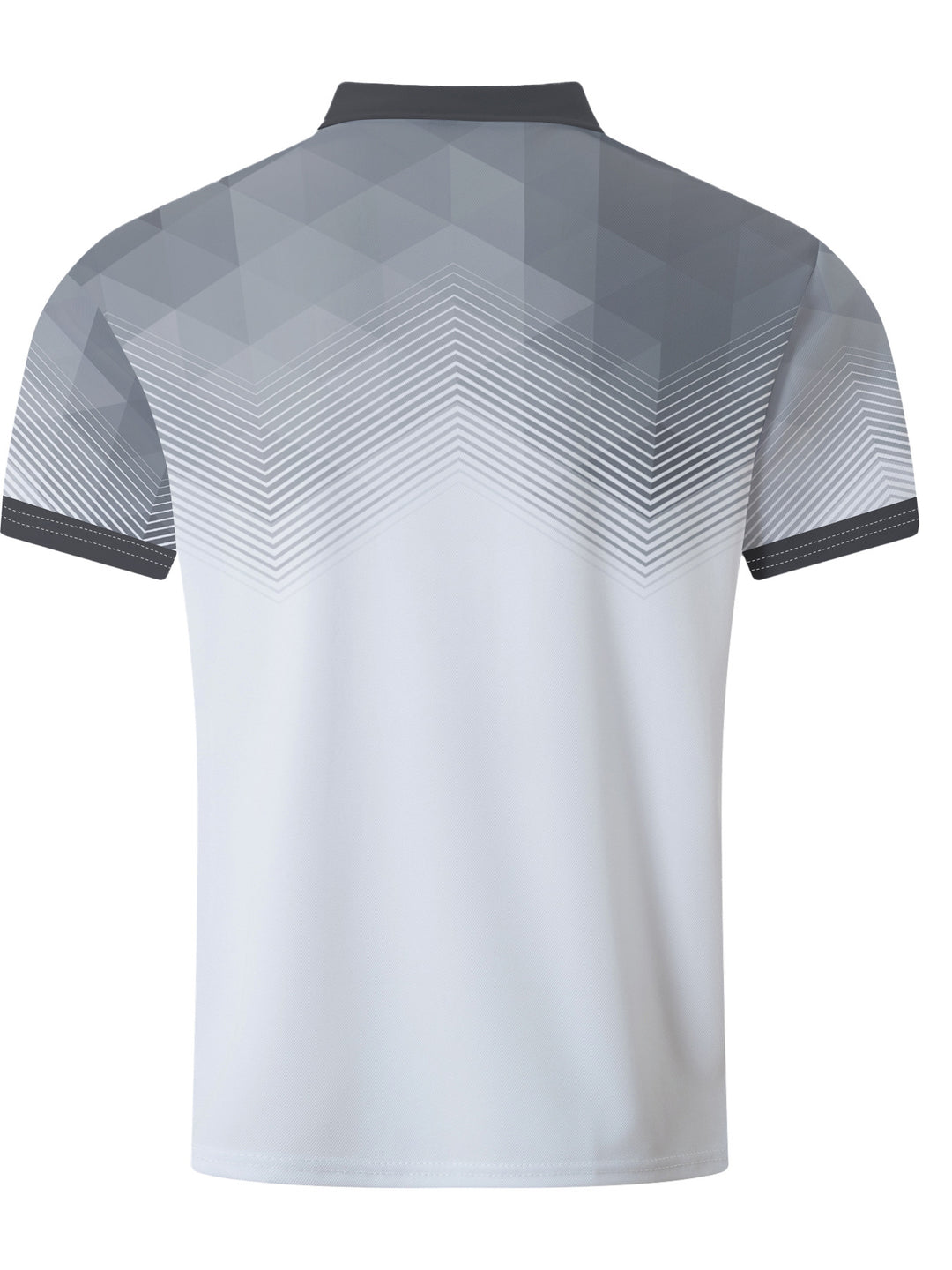 Herren Poloshirt mit modernem geometrischem Muster Echoarchiv