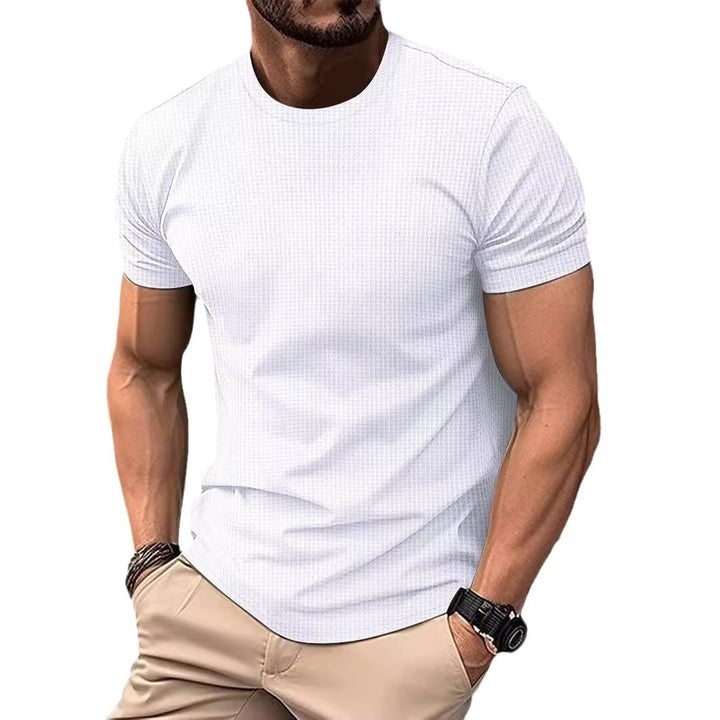 Herren Kurzarm-Basisschicht Fitness Top Echoarchiv