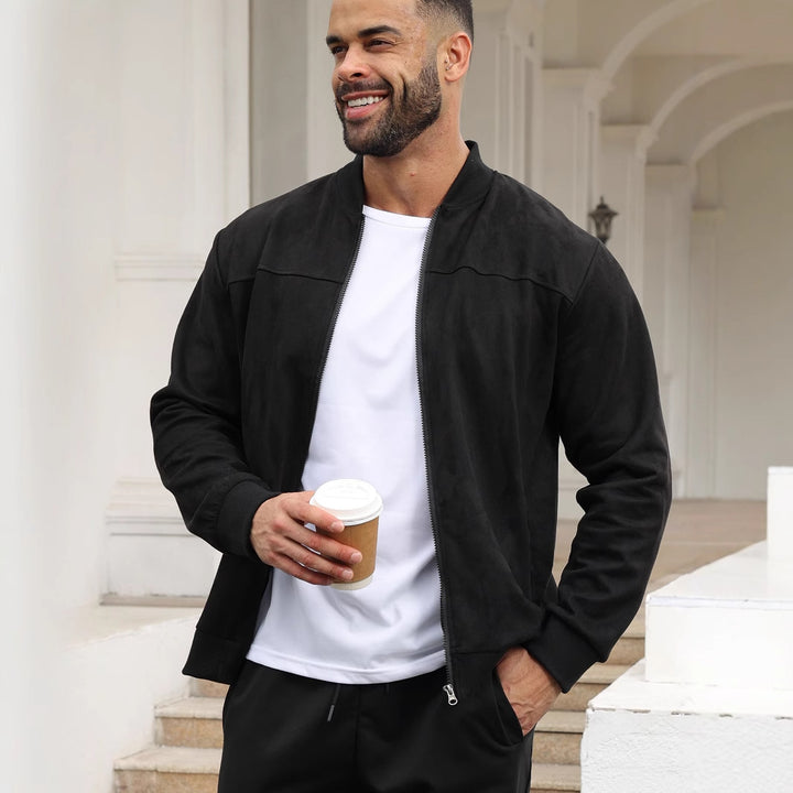 Herren elegante Freizeitjacke mit praktischem Reißverschluss und Seitentaschen Echoarchiv