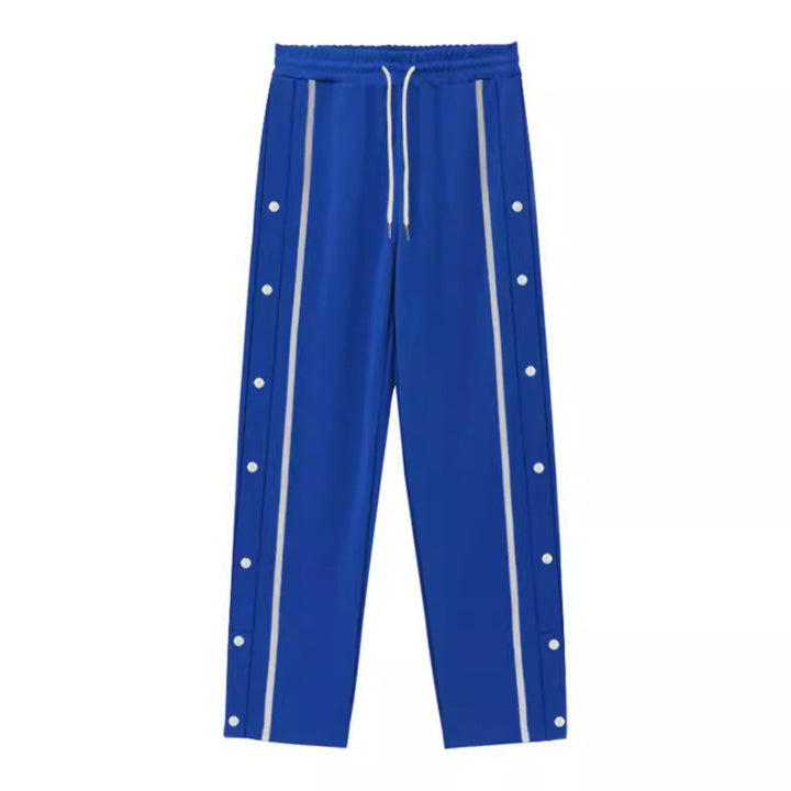 Herren Sweatpants mit praktischen Druckknöpfen und seitlichen Streifen Echoarchiv