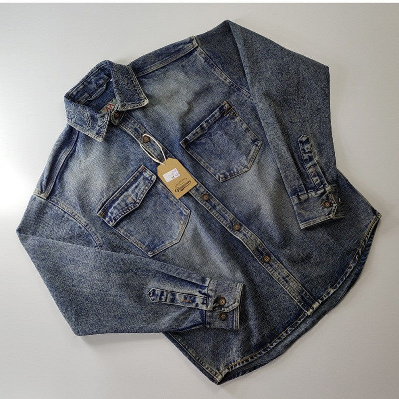 Herren Klassische Denim-Hemdjacke Echo Archiv