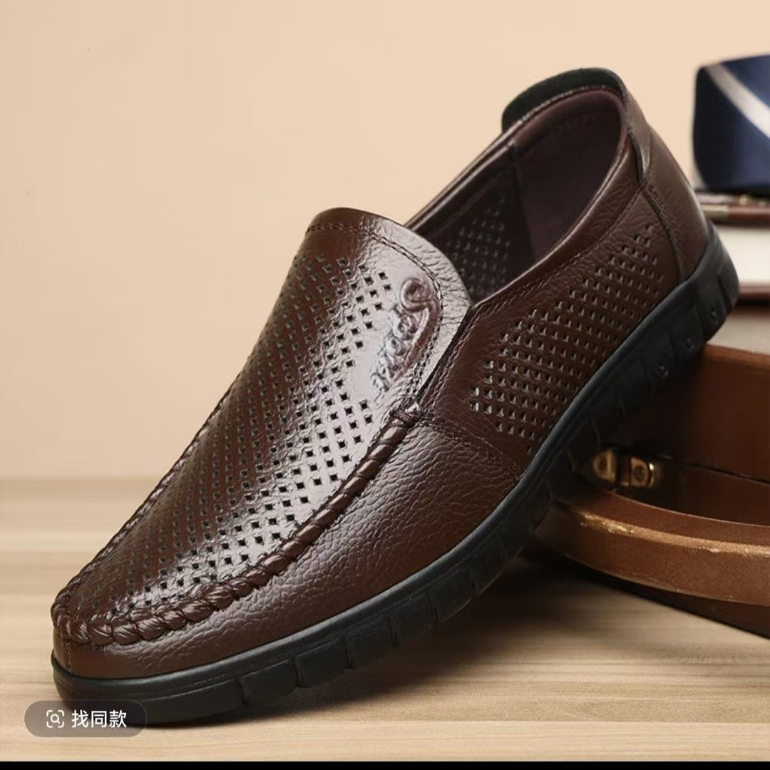 Herren Bequeme Lederslipper Echoarchiv