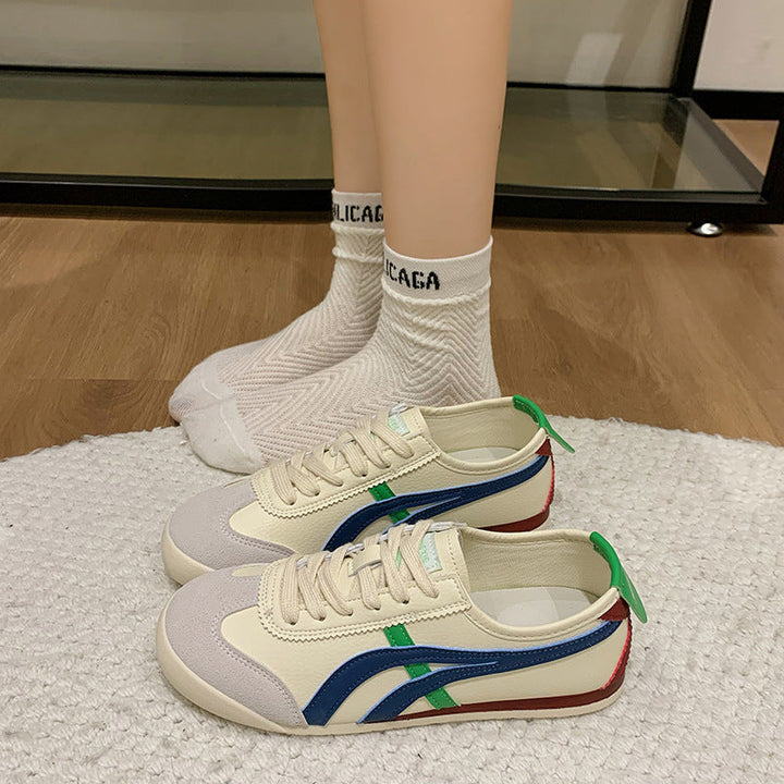 Damen Sportliche SnEchoarchivkers im Retro-Design mit kontrastierenden Farbakzenten Echoarchiv