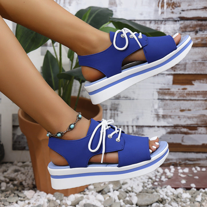 Damen Sportliche Sneaker-Sandalen mit offenem Zehenbereich und modischem Obermaterial Echo Archiv