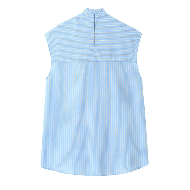 Damen Hemdblusenshirt mit dekorativer Schleife und eleganter Streifenoptik Echo Archiv
