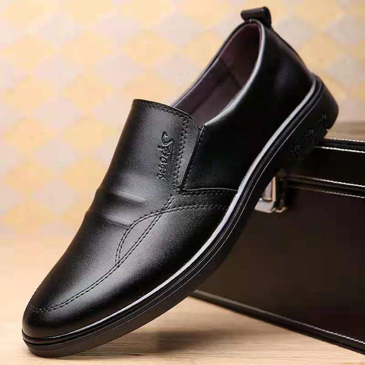 Herren Elegante und Bequeme Slip-On Lederschuhe Echoarchiv 1788175386