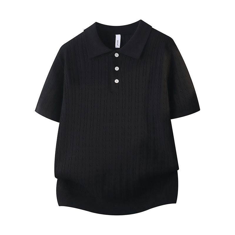 Damen Kurzarm Poloshirt mit Struktur Echo Archiv