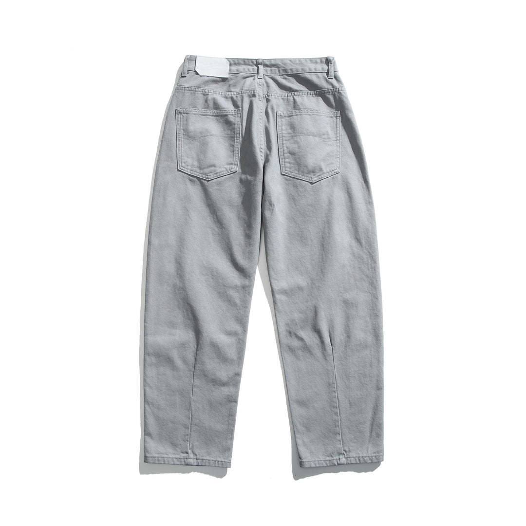 Damen Utility-Hose mit hoher Taille, geradem Bein und Ziernähten Echoarchiv