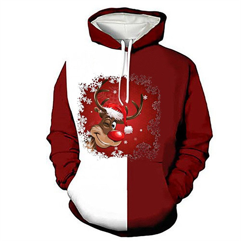Damen Lustiger Kapuzenpullover mit Weihnachtsmotiv Echoarchiv