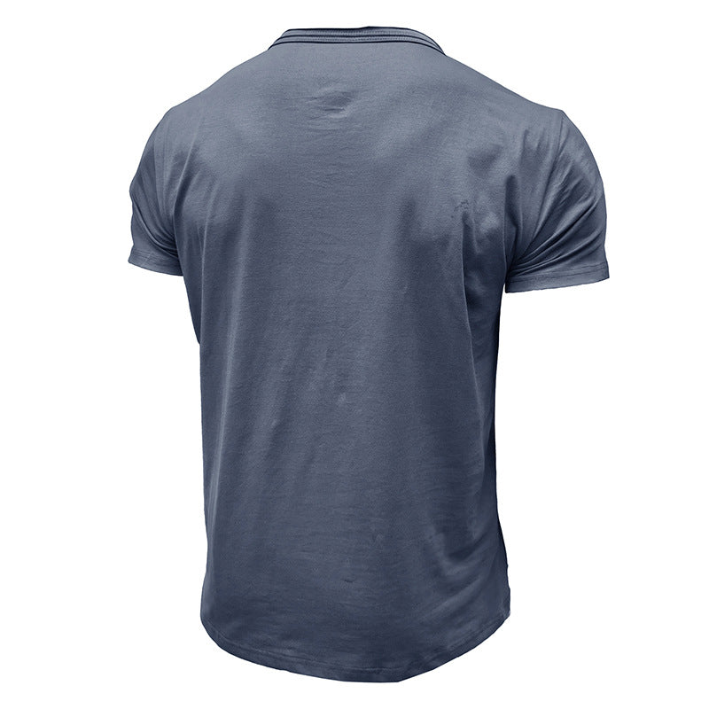 Herren klassisches Rundhals-T-Shirt aus hochwertiger Baumwolle Echoarchiv