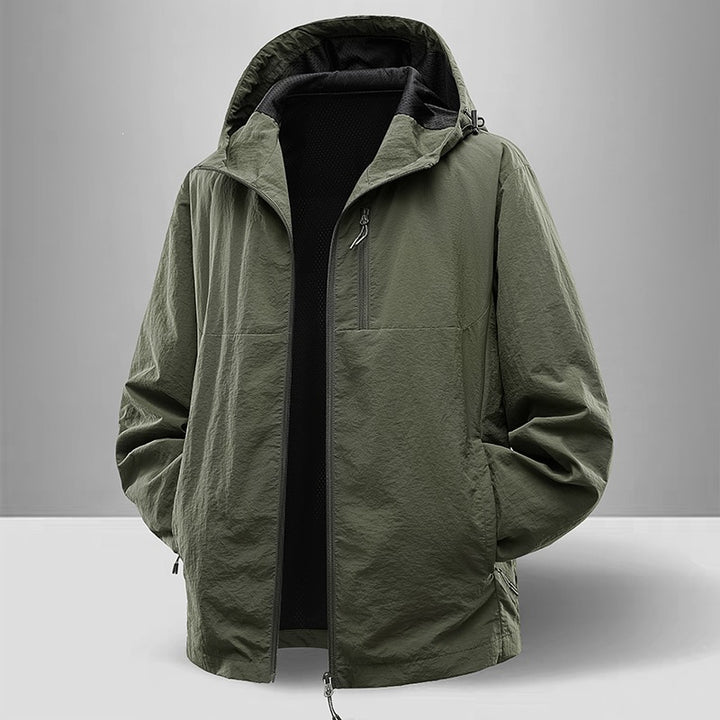 Herren Leichte und atmungsaktive Regenjacke Echo Archiv