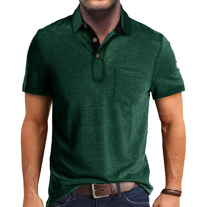 Herren Polo-Shirt mit modernen Designelementen Echoarchiv