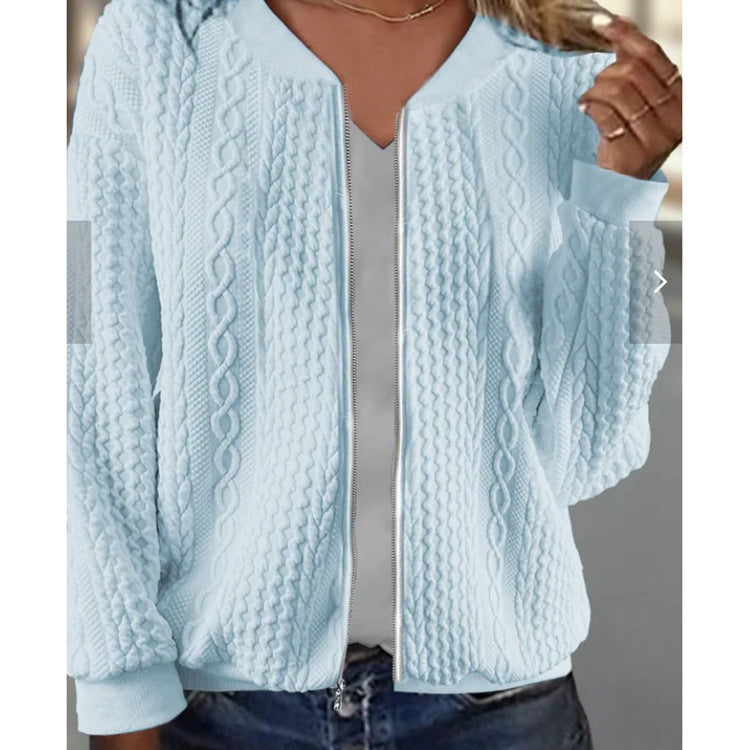 Damen Strickjacke mit Echoarchivrnem Kabelstrickmuster und eleganter Schnittführung Echoarchiv