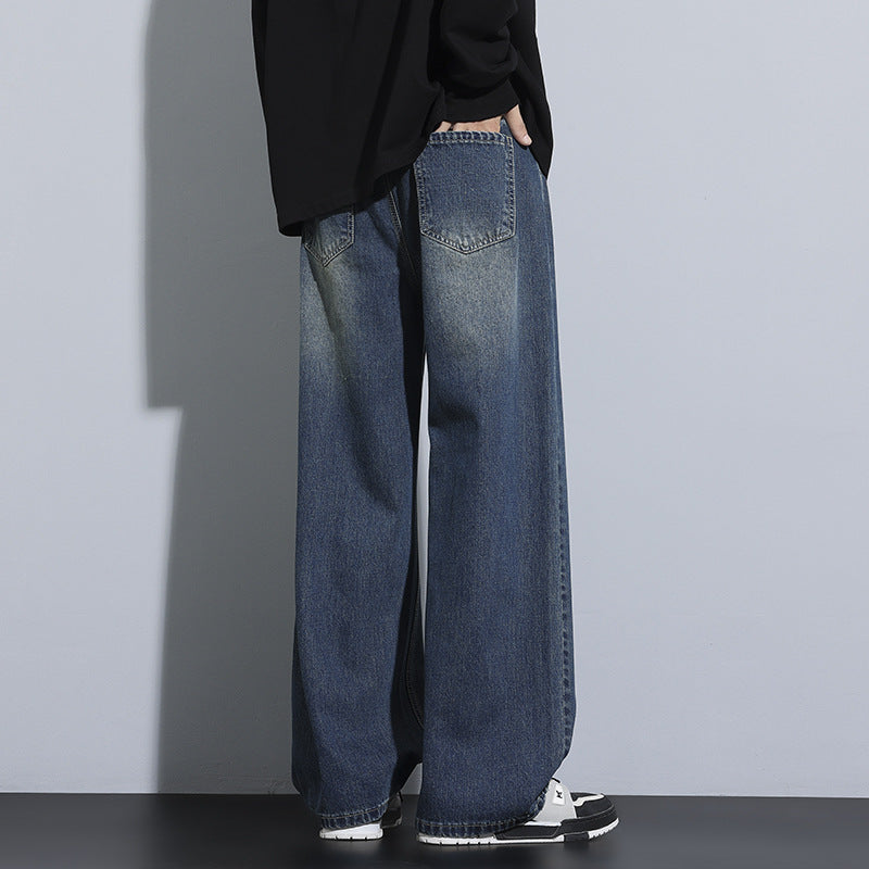 Unisex Weit geschnittene Denim-Jeans Echoarchiv