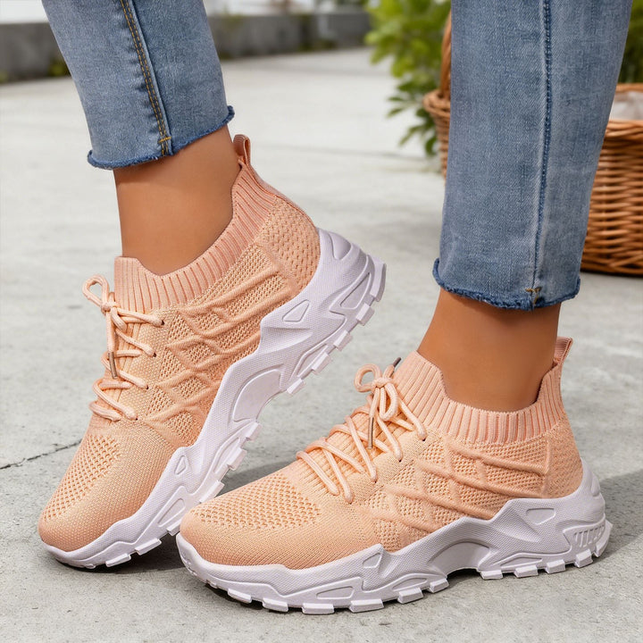 Damen Hochleistungs-Laufschuhe mit flexiblem Strick-Obermaterial Echo Archiv