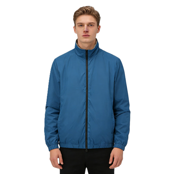 Herren Leichte Packbare Windbreaker-Jacke mit Zweiwege-Reißverschluss Echoarchiv
