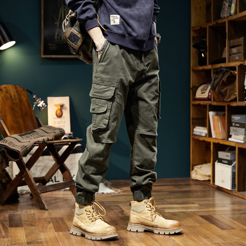 Herren Utility-Cargo-Jogger mit Elastikbund, Tunnelzug und Mehrfachtaschen Echo Archiv