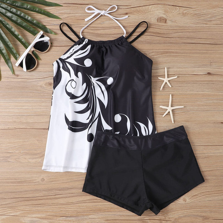 Damen Tankini-Set mit floralem Design und bequemem Hosen Echo Archiv