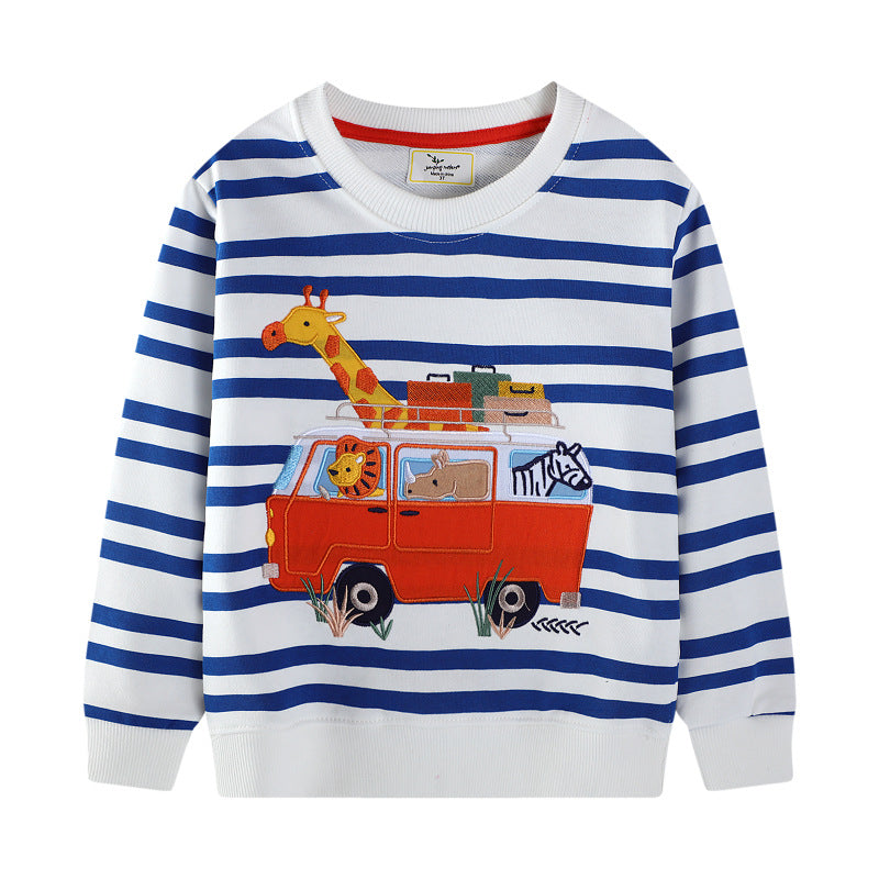 Jungen Sweatshirt mit buntem Tiermotiv Echo Archiv