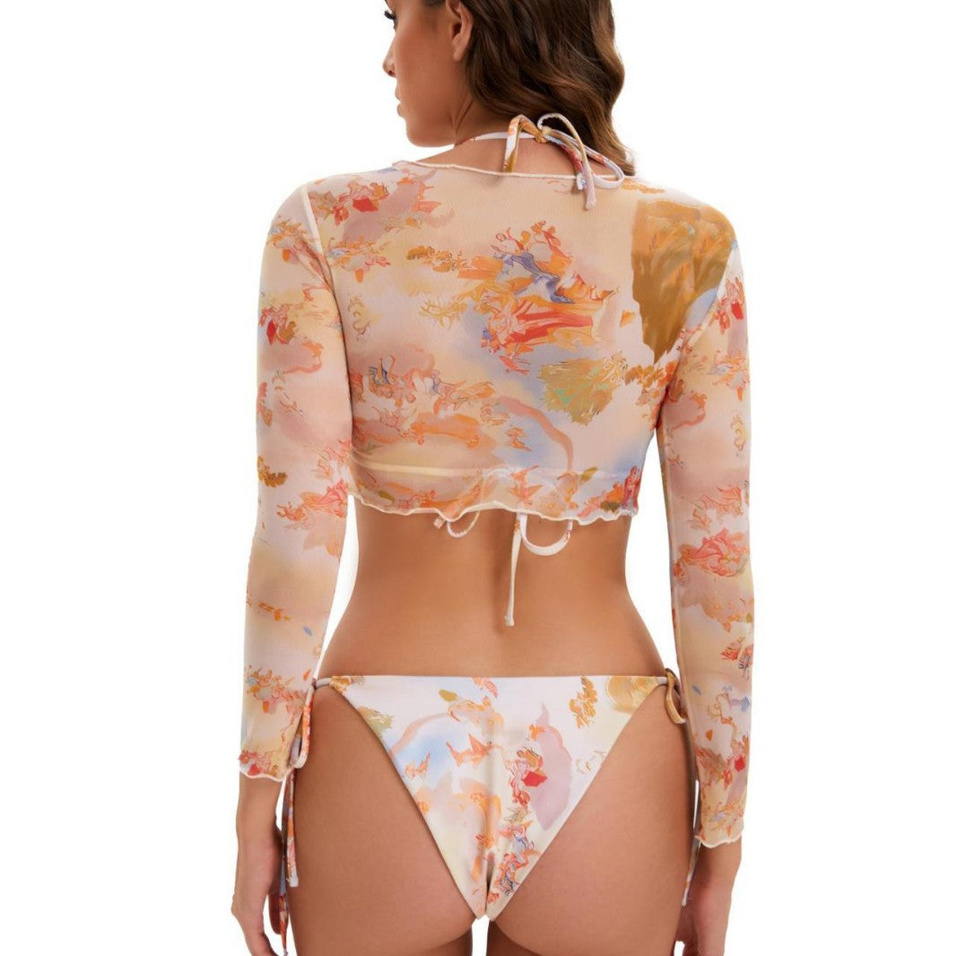 Damen Crop-Top Badeanzug Echo Archiv