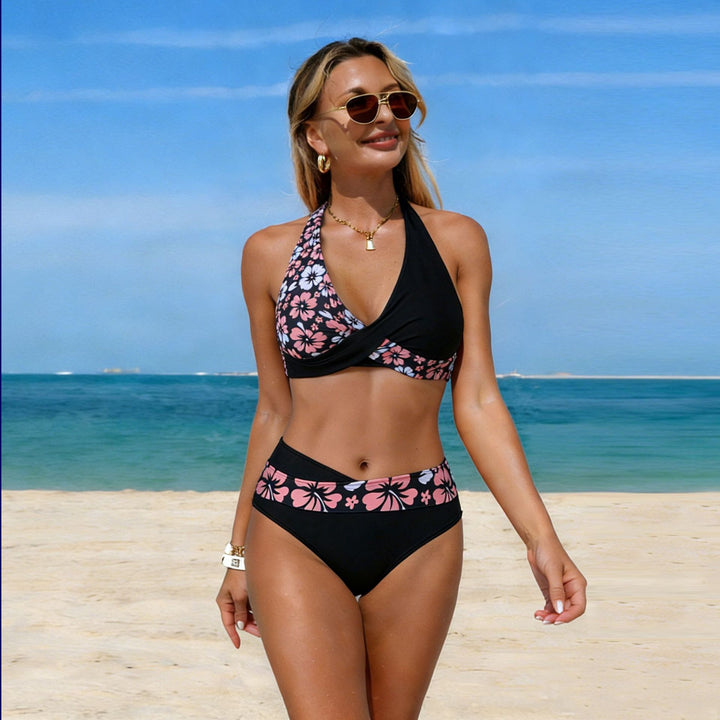 Damen Bikini-Set mit modischem Wickeldesign Echo Archiv
