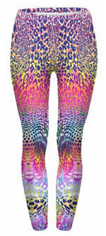 Damen Mandala-Ombre Leggings mit hohem Bund und formendem Stretch echoarchiv-