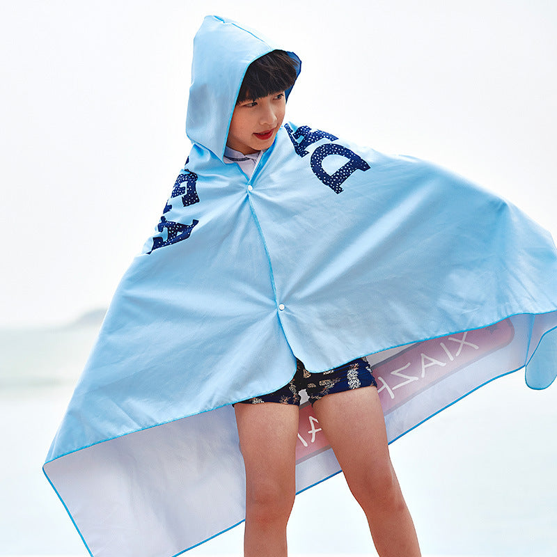 Unisex Strandponcho mit Hai-Motiv Echo Archiv