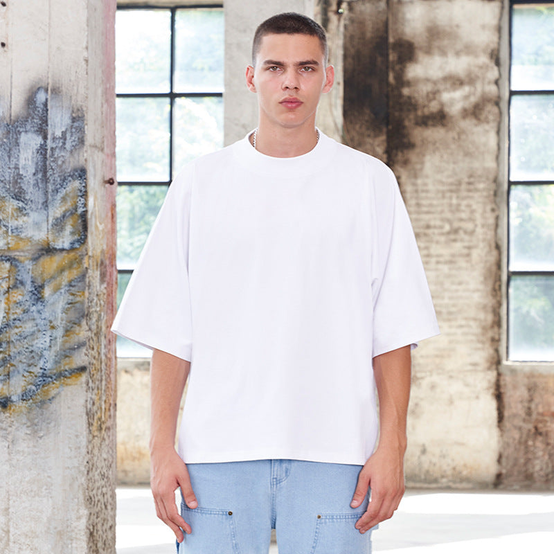 Unisex Oversize Boxy T‑Shirt aus schwerer Baumwolle mit weitem Schnitt und verlängerten Ärmeln Echo Archiv