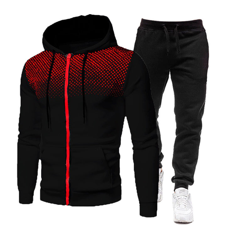 Herren Hoodie- und Jogginghose Set mit atmungsaktivem Design Echoarchiv