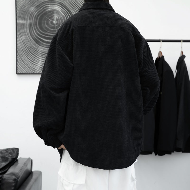 Herren Kordhemdjacke mit praktischen Brusttaschen und lässigem Schnitt Echoarchiv