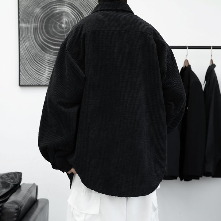 Herren Kordhemdjacke mit praktischen Brusttaschen und lässigem Schnitt Echoarchiv