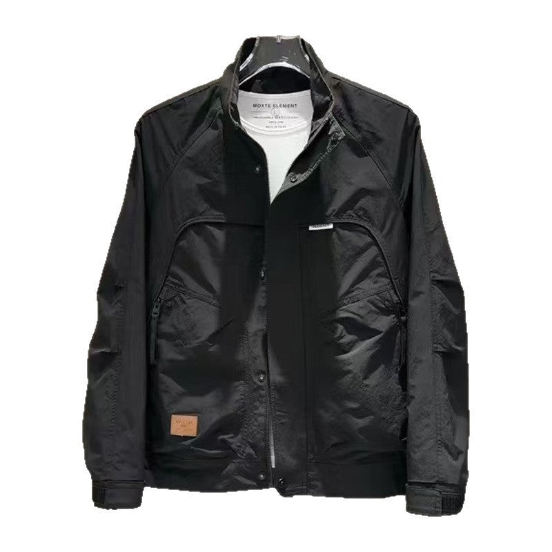 Herren Leichte Übergangsjacke mit hohem Kragen Echoarchiv