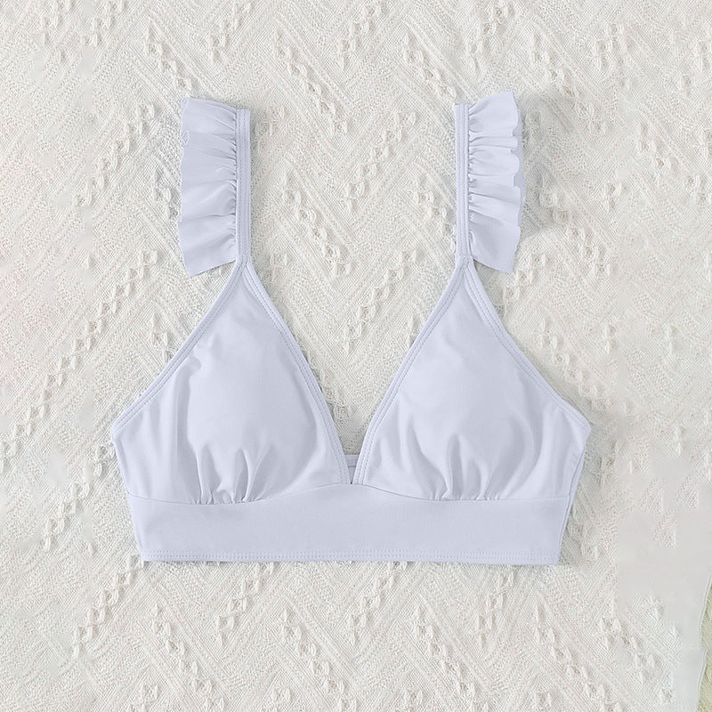 Damen Triangel-Bikinioberteil mit Rüschendetails Echo Archiv
