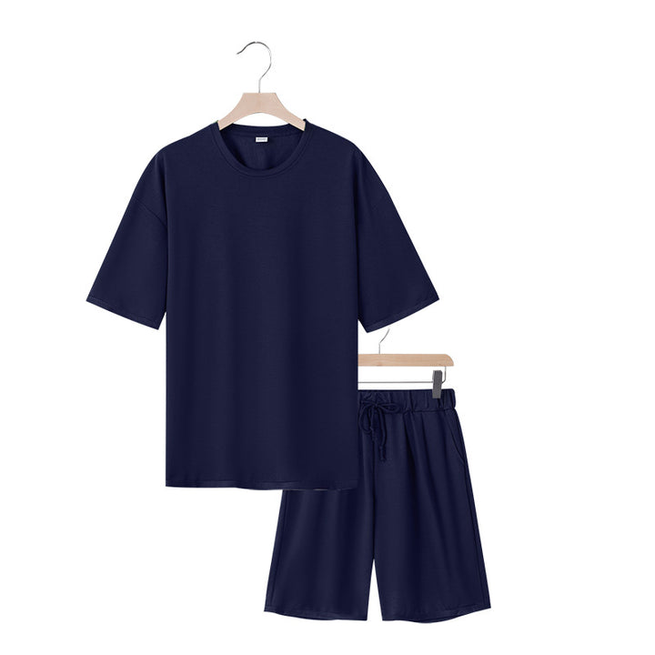 Herren Freizeit-Set mit bequemem T-Shirt und Shorts aus atmungsaktiver Baumwolle Echoarchiv