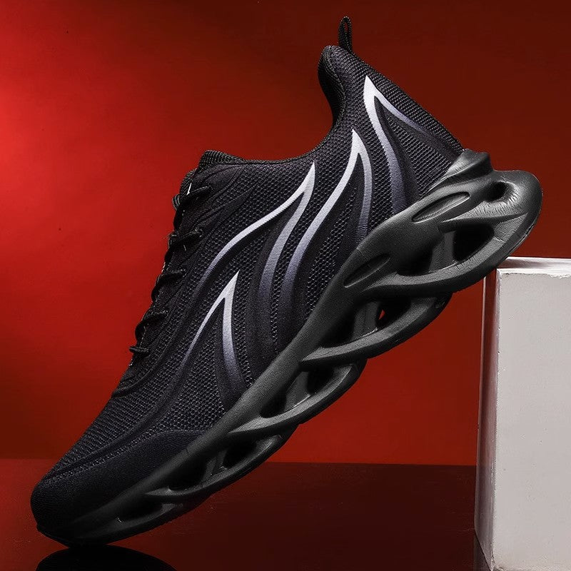 Herren futuristische Wellen-Sohlensneaker mit atmungsaktivem Strickoberteil Echo Archiv
