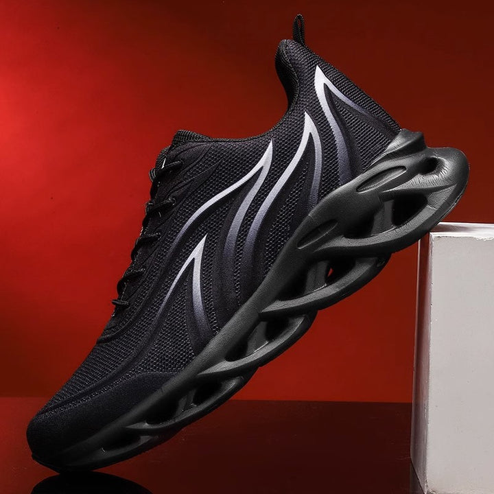 Herren futuristische Wellen-Sohlensneaker mit atmungsaktivem Strickoberteil Echo Archiv
