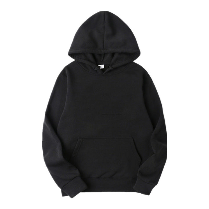 Unisex minimalistischer Kapuzenpullover ohne Reißverschluss mit innen angerautem French-Terry und integrierter Kängurutasche Echo Archiv