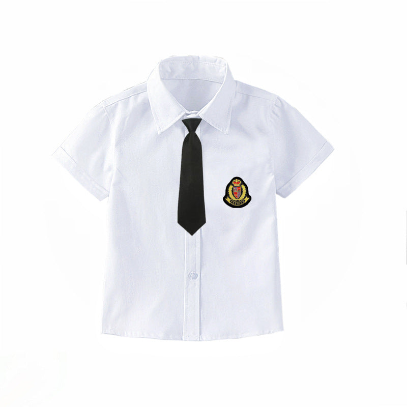 Jungen elegante kurzärmlige Bluse mit Fliege Echo Archiv