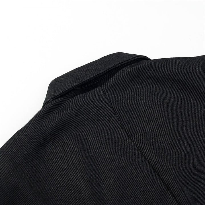 Damen Gekürzte Militärinspirierte Jacke mit Tressenapplikation und fransigem Saum Echo Archiv