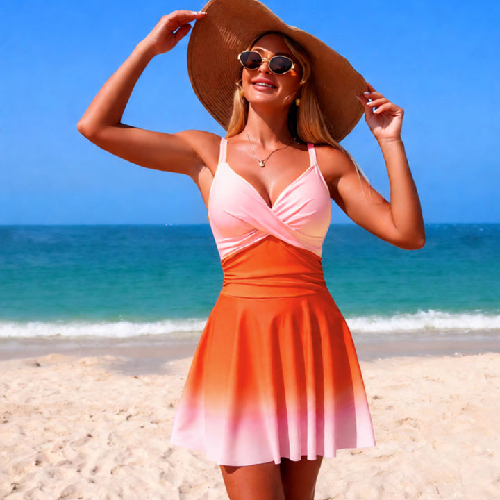 Damen vielseitiges Strandkleid Echo Archiv