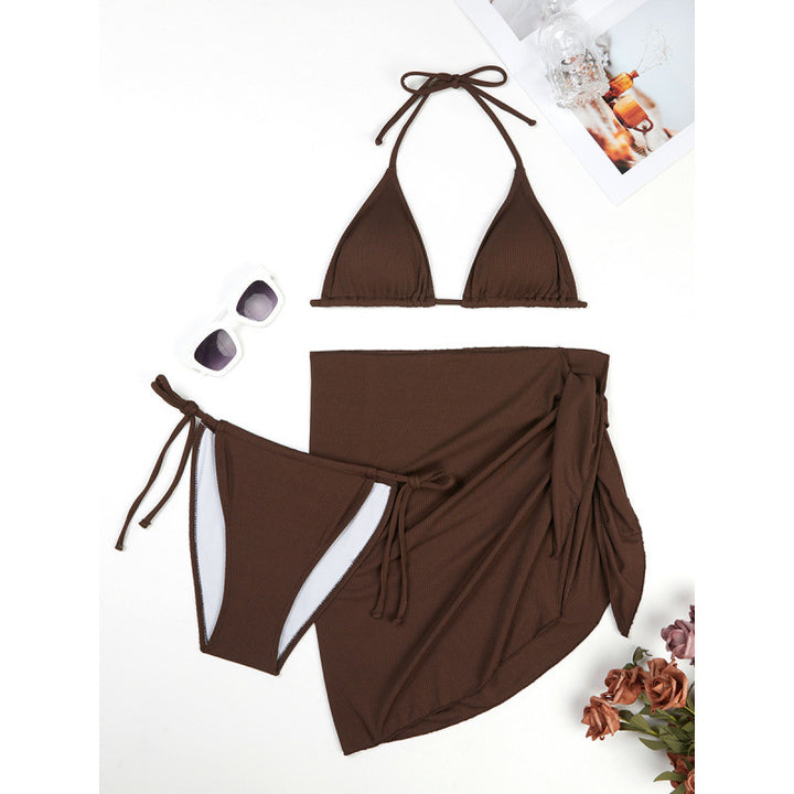 Damen Triangel-Bikini-Set mit elegantem Wickelrock und verstellbaren Trägern Echo Archiv