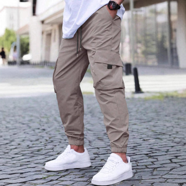 Herren praktische Cargo-Jogginghose mit elastischem Bund und mehreren Seitentaschen Echoarchiv