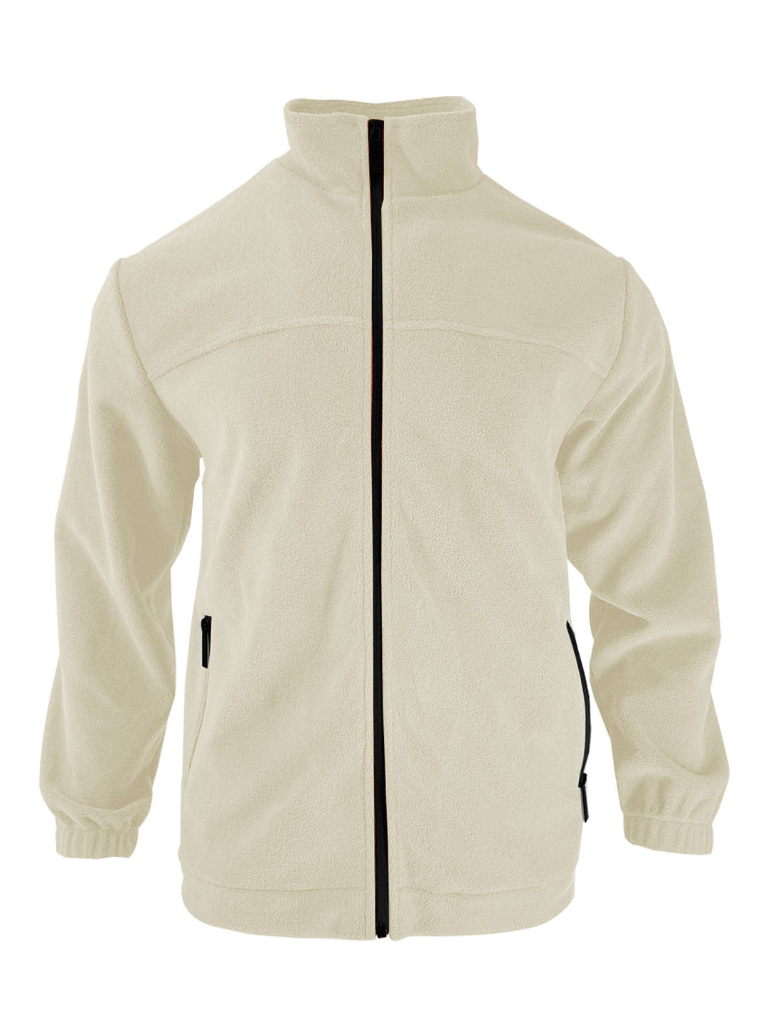Herren Fleecejacke mit hohem Kragen und seitlichen Reißverschlusstaschen Echoarchiv
