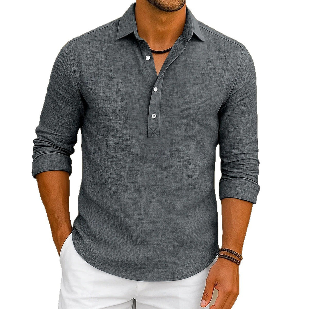 Herren Polohemd mit strukturiertem Design Echoarchiv