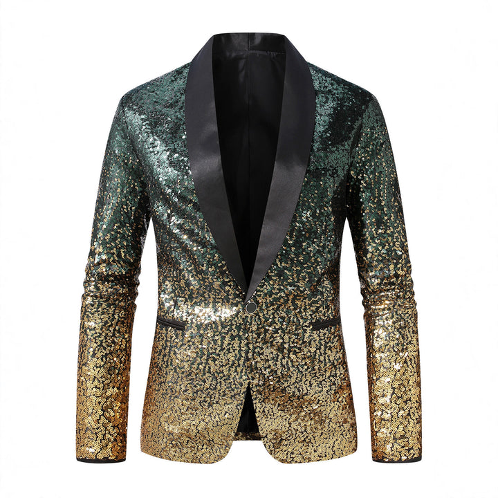 Herren glitzernder Paillettenblazer Echoarchiv