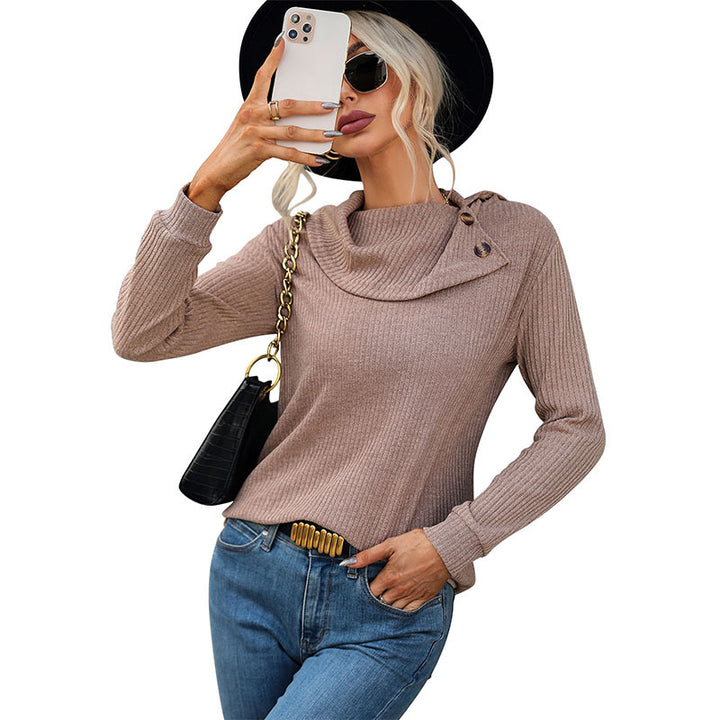 Damen Eleganter Pullover mit Schalkragen Echo Archiv
